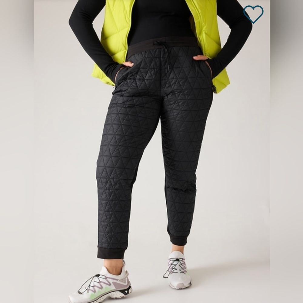 Athleta Black Solstice Jogger Ski Lodge Pants (Size 14P)